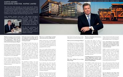 CEO Interview – Martin Monro – Watpac Limited Australian National Construction Review Magazine