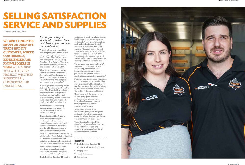 Selling Satisfaction Service and Supplies – Territory Q – Issue 31